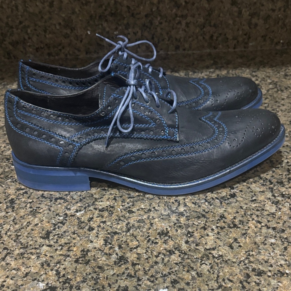 Donald J. Pliner wing tip Oxfords